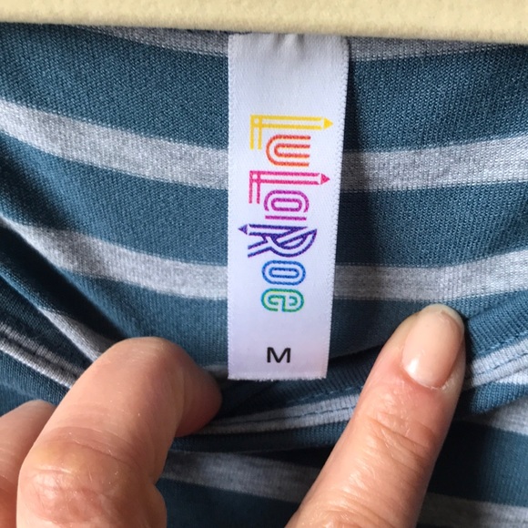 Lularoe Perfect Tee Striped - Picture 2 of 3
